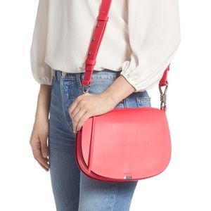 ALL SAINTS Captain Round Leather Crossbody Bag